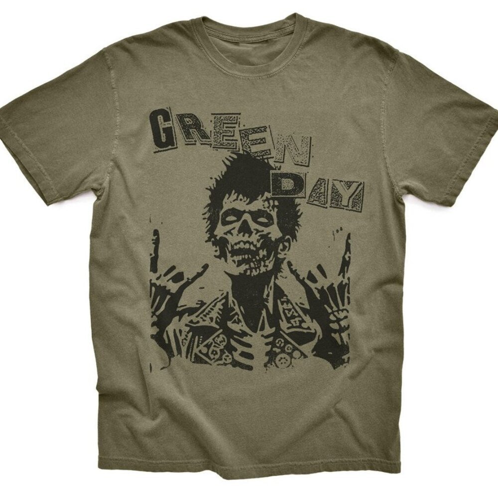 Green Day Skeleton Punk Rock Graphic Unisex T-Shirt 90